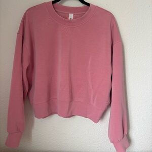 Lululemon Long Sleeve Crewneck Sweatshirt Pink Size 4